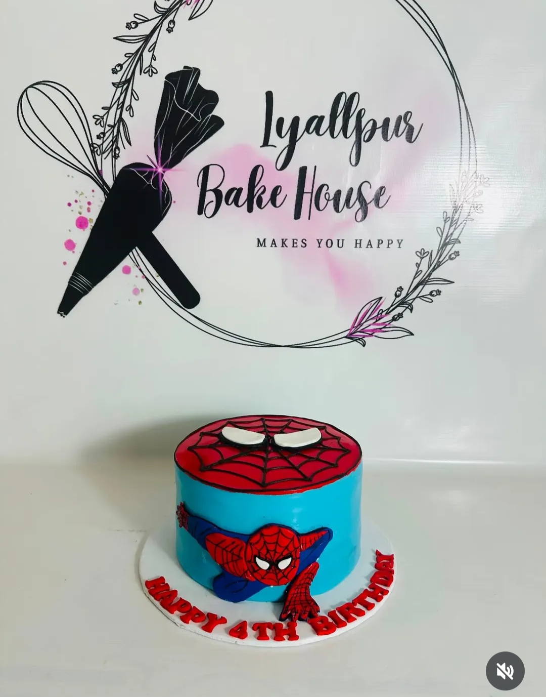 Spiderman theme cake